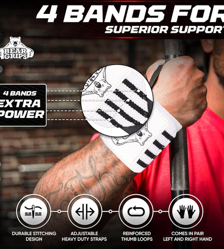 Wrist Wraps for Weightlifting Men | Wrist Straps for Weightlifting | Powerlifting Wrist Wraps | Weight Lifting Wrist Wraps for Women