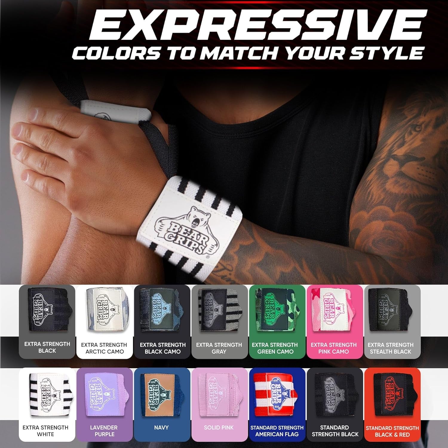 Wrist Wraps for Weightlifting Men | Wrist Straps for Weightlifting | Powerlifting Wrist Wraps | Weight Lifting Wrist Wraps for Women