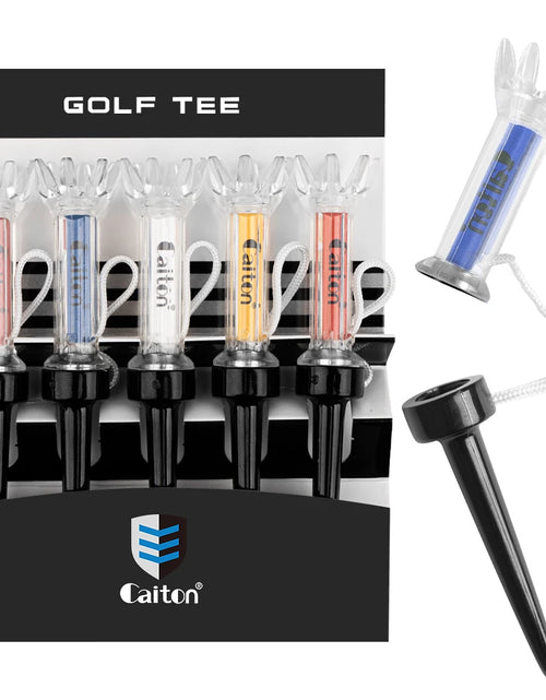 Load image into Gallery viewer, 5PCS Magnetic Plastic Golf Tee Set, 360° Bounce, 3 Sizes – Premium Golf Accessories to Improve Accuracy and Performance
