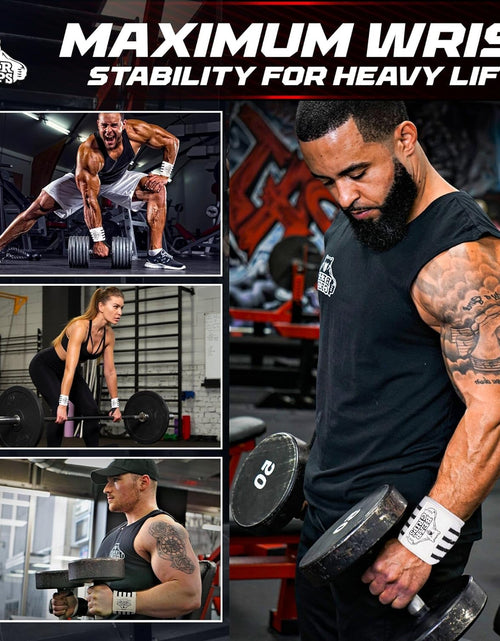 Load image into Gallery viewer, Wrist Wraps for Weightlifting Men | Wrist Straps for Weightlifting | Powerlifting Wrist Wraps | Weight Lifting Wrist Wraps for Women
