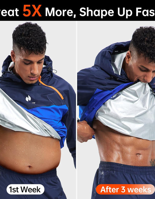 Load image into Gallery viewer, Sauna Suit for Men Sweat Sauna Jacket Pant Gym Workout Sweat Suits
