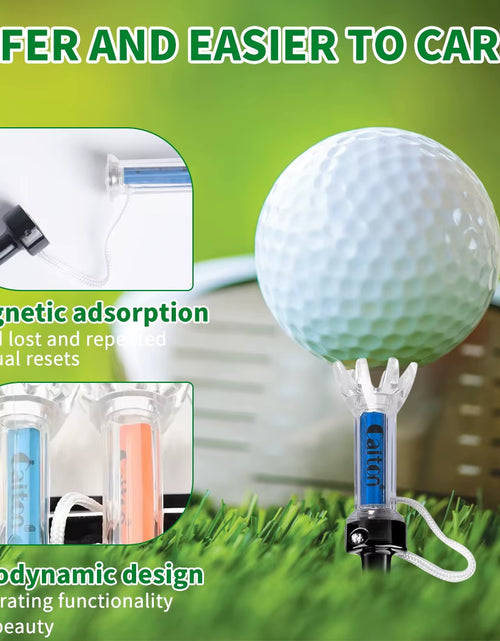 Load image into Gallery viewer, 5PCS Magnetic Plastic Golf Tee Set, 360° Bounce, 3 Sizes – Premium Golf Accessories to Improve Accuracy and Performance
