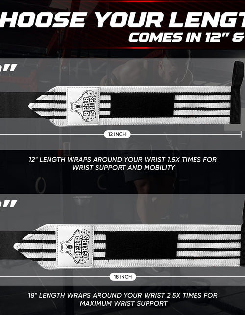 Load image into Gallery viewer, Wrist Wraps for Weightlifting Men | Wrist Straps for Weightlifting | Powerlifting Wrist Wraps | Weight Lifting Wrist Wraps for Women
