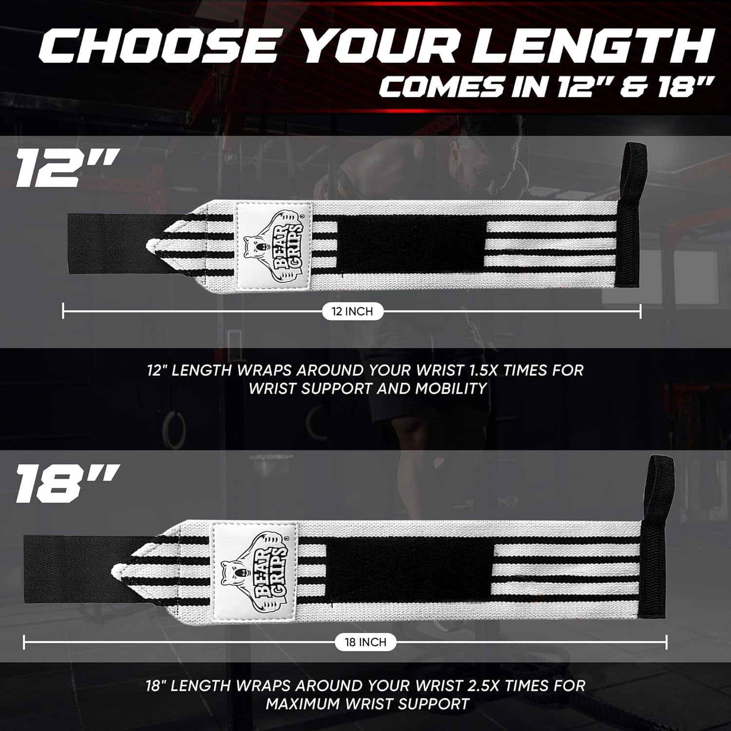 Wrist Wraps for Weightlifting Men | Wrist Straps for Weightlifting | Powerlifting Wrist Wraps | Weight Lifting Wrist Wraps for Women