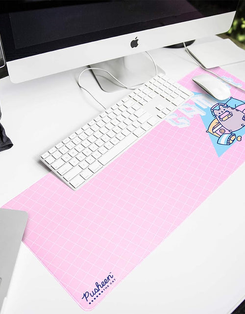 Load image into Gallery viewer, Official Pusheen Rose Collection XXL Mouse Mat - Desk Pad - 31.5" X 13.78" Non-Slip Rubber Base Mouse Pad, Gaming Mouse Pad, Keyboard Mouse Mat, Waterproof Mouse Mat
