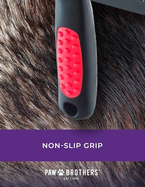 Load image into Gallery viewer, Paw Brothers Soft Pin Curved Slicker Brush for Dogs, Coated Tips, Maximum Coverage, Gentle on Skin, Large
