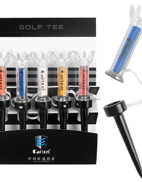 Load image into Gallery viewer, 5PCS Magnetic Plastic Golf Tee Set, 360° Bounce, 3 Sizes – Premium Golf Accessories to Improve Accuracy and Performance
