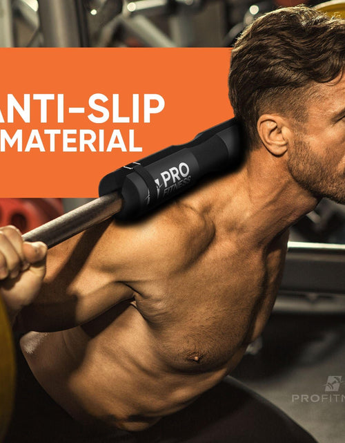 Load image into Gallery viewer, Barbell Pad Squat Pad- Shoulder Support for Squats, Lunges &amp; Hip Thrusts - for Olympic or Standard Bars

