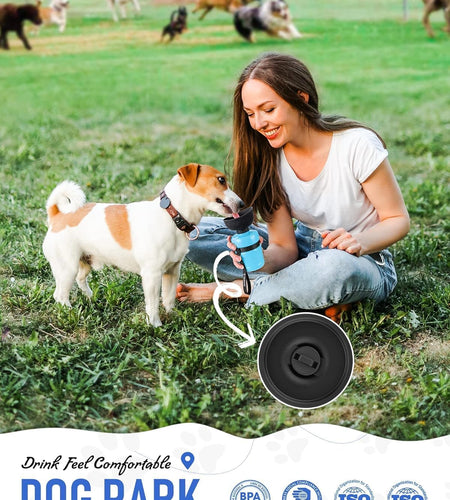 Pet Water Bottle for Dogs, Dog Water Bottle Foldable, Dog Travel Water Bottle, Dog Water Dispenser, Lightweight & Convenient for Travel BPA Free