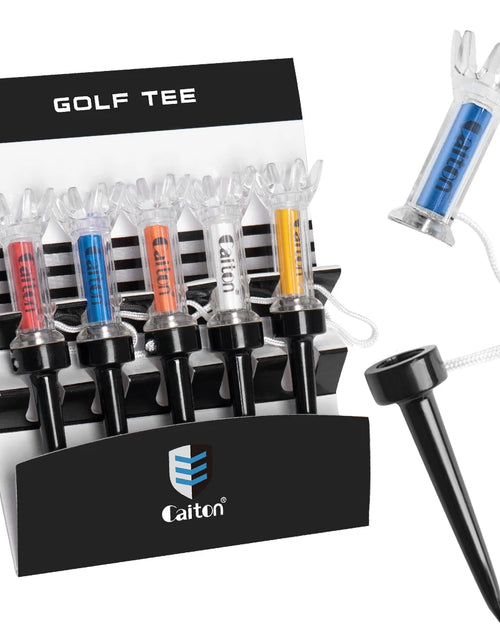 Load image into Gallery viewer, 5PCS Magnetic Plastic Golf Tee Set, 360° Bounce, 3 Sizes – Premium Golf Accessories to Improve Accuracy and Performance
