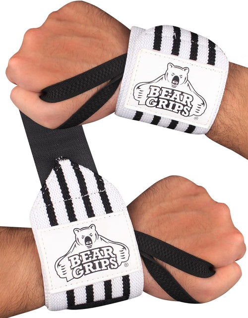 Load image into Gallery viewer, Wrist Wraps for Weightlifting Men | Wrist Straps for Weightlifting | Powerlifting Wrist Wraps | Weight Lifting Wrist Wraps for Women
