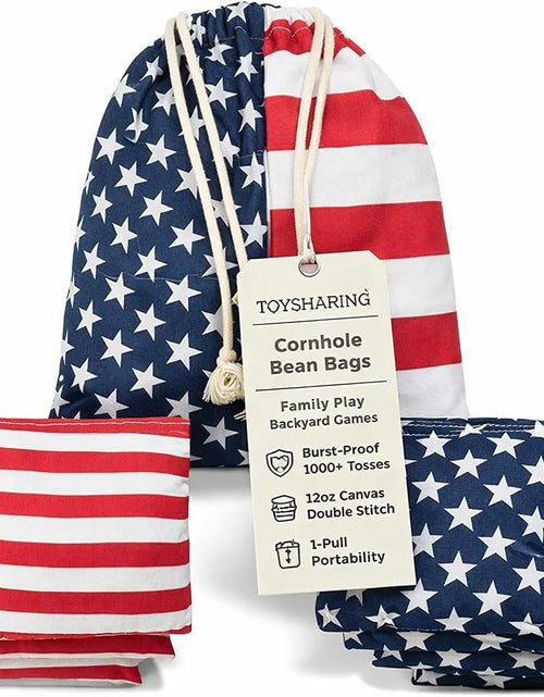 Load image into Gallery viewer, Cornhole Bags All Weather Proof Plastic Pellet Filled Corn Hole Bean Bags Pro Corn Hole Bags Set of 8 Regulation Waterproof Cornhole Bean Bags Canvas Corn Holes Bean Bags
