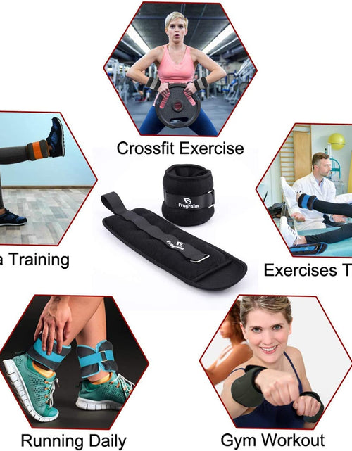 Load image into Gallery viewer, Ankle Weights for Women, Men and Kids - Strength Training Wrist/Leg/Arm Weight Set with Adjustable Strap for Jogging, Gymnastics, Aerobics, Physical Therapy
