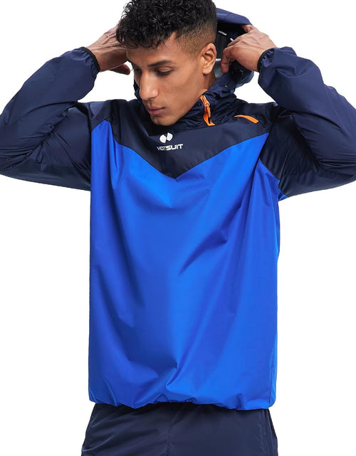 Load image into Gallery viewer, Sauna Suit for Men Sweat Sauna Jacket Pant Gym Workout Sweat Suits
