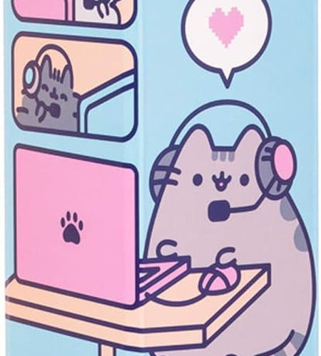 Official Pusheen Rose Collection XXL Mouse Mat - Desk Pad - 31.5" X 13.78" Non-Slip Rubber Base Mouse Pad, Gaming Mouse Pad, Keyboard Mouse Mat, Waterproof Mouse Mat