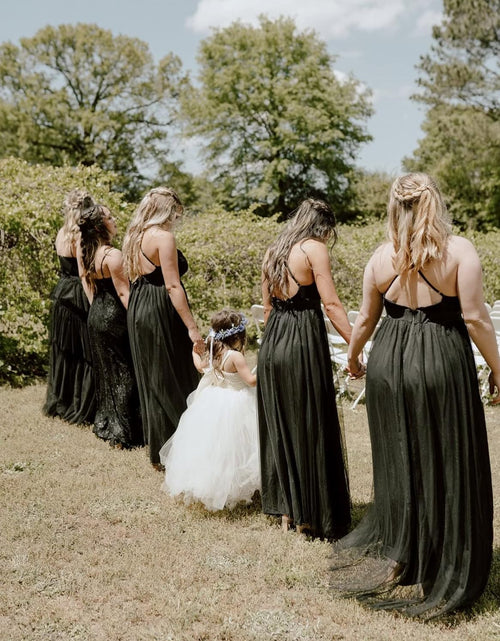Load image into Gallery viewer, Women'S Sexy Deep V Neck Split Cocktail Party Formal Bridesmaid Maxi Dress
