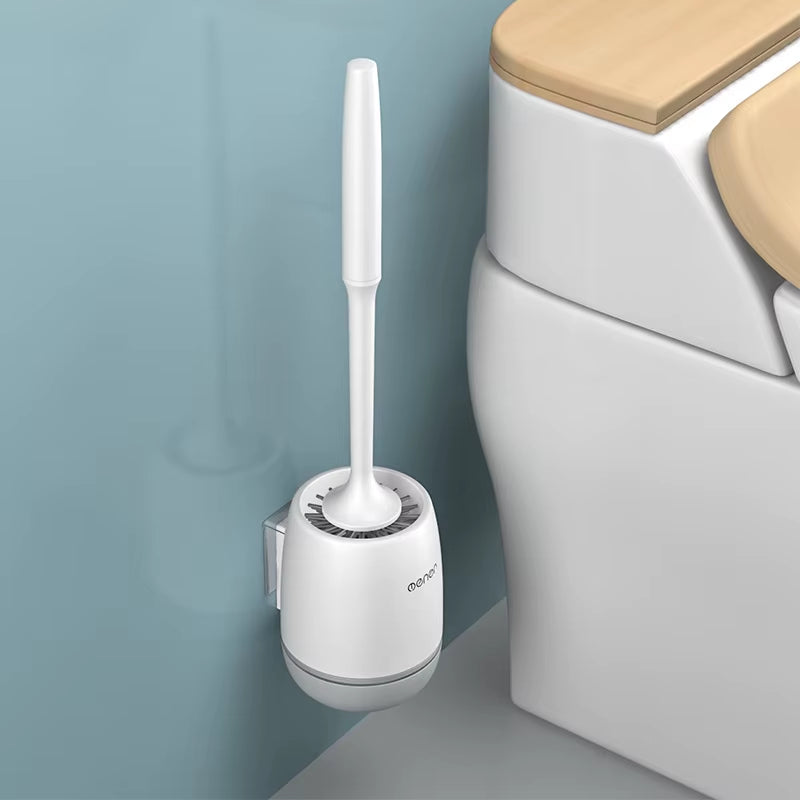 -Silicone Toilet Brush Cleaner Brush Wall Floor Bathtubs and Accessories Cleaning Tools Cleanliness Bathroom Accessories