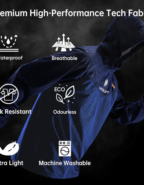Load image into Gallery viewer, Sauna Suit for Men Sweat Sauna Jacket Pant Gym Workout Sweat Suits
