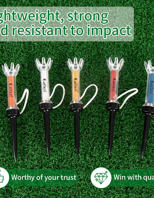 Load image into Gallery viewer, 5PCS Magnetic Plastic Golf Tee Set, 360° Bounce, 3 Sizes – Premium Golf Accessories to Improve Accuracy and Performance
